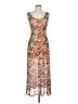 Louna Animal Print Brown Cocktail Dress Size M (estimated) - photo 1