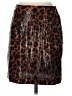 Boston Proper Animal Print Brown Casual Skirt Size 0 - photo 2