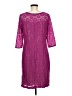 Stylus 100% Polyester Purple Cocktail Dress Size 8 - photo 2