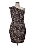 Parker Animal Print Black Cocktail Dress Size 16 - photo 1