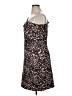 Parker Animal Print Black Cocktail Dress Size 16 - photo 5