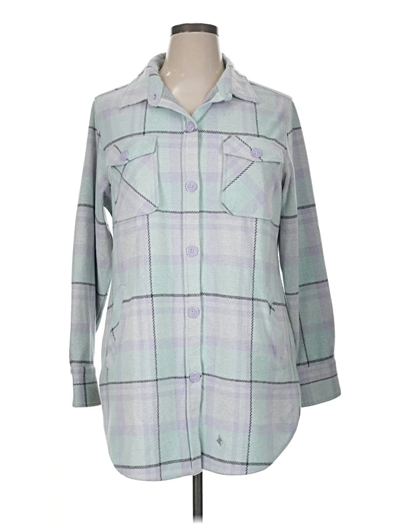 Pre-owned 7 Diamonds Fleece Jacket In Gray