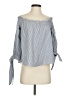 American Eagle Outfitters Gray 3/4 Sleeve Blouse Size XS - photo 1