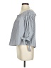 American Eagle Outfitters Gray 3/4 Sleeve Blouse Size XS - photo 5