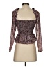 ASTR The Label 100% Polyester Brown 3/4 Sleeve Blouse Size XS - photo 2