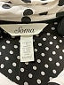 Soma Polka Dots Ivory Short Sleeve Blouse Size XXL - photo 4