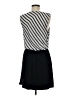 Express 100% Polyester Stripes Gray Casual Dress Size M - photo 2