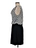 Express 100% Polyester Stripes Gray Casual Dress Size M - photo 5