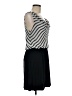 Express 100% Polyester Stripes Gray Casual Dress Size M - photo 4