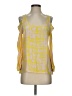 Hunter Dixon Animal Print Yellow Tank Top Size 2 - photo 1