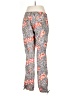 Boston Proper Print Gray Pink Casual Pants Size 10 - photo 2