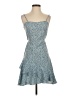 Shein 100% Polyester Hearts Blue Casual Dress Size 2 - photo 1
