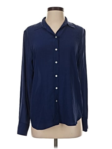 Everlane Long Sleeve Silk Top (view 1)
