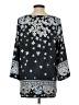 Bob Mackie 100% Polyester Black 3/4 Sleeve Blouse Size S - photo 2
