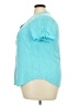 Torrid 100% Rayon Teal Short Sleeve Blouse Size 2X Plus (2) - photo 5