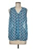 Olive and Oak 100% Polyester Blue Sleeveless Blouse Size M - photo 1