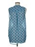 Olive and Oak 100% Polyester Blue Sleeveless Blouse Size M - photo 2