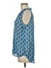 Olive and Oak 100% Polyester Blue Sleeveless Blouse Size M - photo 5
