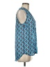 Olive and Oak 100% Polyester Blue Sleeveless Blouse Size M - photo 4
