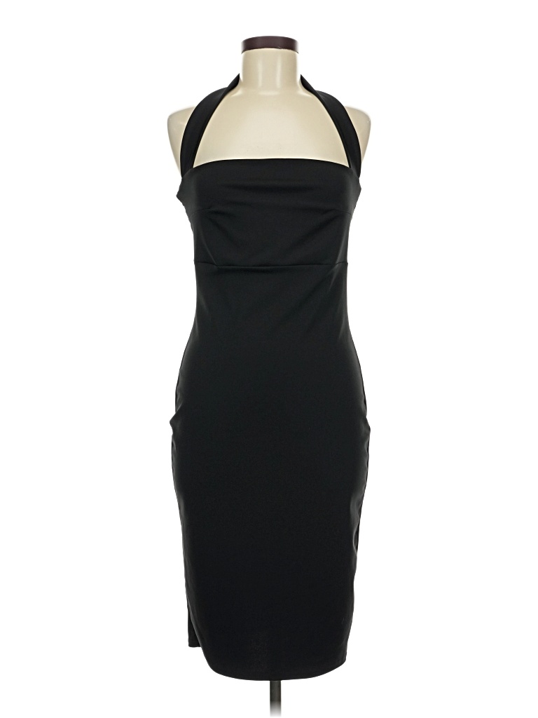 Pre-owned Unbranded Cocktail Dress In Black