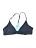 L Space Chevron-herringbone Teal Swimsuit Top Size M - photo 1