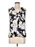 Tahari by ASL 100% Polyester Black Sleeveless Blouse Size 8 - photo 1