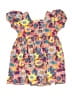 Unbranded 100% Polyester Print Yellow Pink Dress Size 6 - photo 1