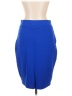 Attention Solid Blue Formal Skirt Size L - photo 2