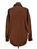 Unbranded 100% Polyester Solid Brown Tan Long Sleeve Blouse Size M - photo 2