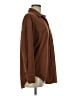 Unbranded 100% Polyester Solid Brown Tan Long Sleeve Blouse Size M - photo 4