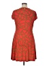 MICHAEL Michael Kors Paisley Orange Casual Dress Size XL - photo 2