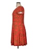 MICHAEL Michael Kors Paisley Orange Casual Dress Size XL - photo 5