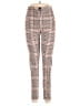 Free People Plaid Brown Casual Pants Size 6 - photo 1
