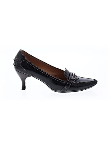 Tod's Leather Heeled Loafers (view 1)