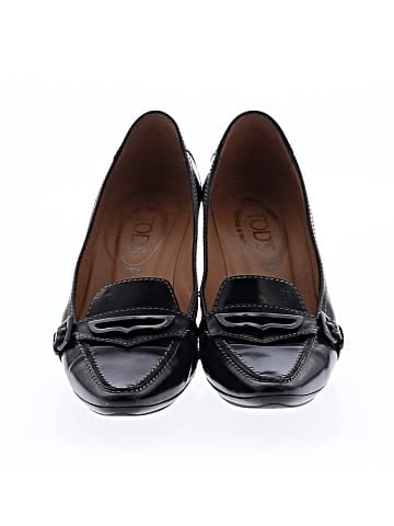 Tod's Leather Heeled Loafers (view 2)