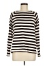 Ann Taylor LOFT 100% Cotton Stripes Ivory Pullover Sweater Size M - photo 1
