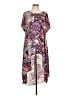 Cha Cha Vente 100% Polyester Paisley Purple Casual Dress Size L - photo 1
