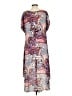 Cha Cha Vente 100% Polyester Paisley Purple Casual Dress Size L - photo 2