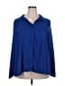 Torrid Blue Long Sleeve Blouse Size 3X Plus (3) - photo 1