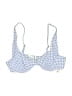 Tularosa Checkered-gingham Blue Swimsuit Top Size XXS - photo 1