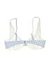 Tularosa Checkered-gingham Blue Swimsuit Top Size XXS - photo 2