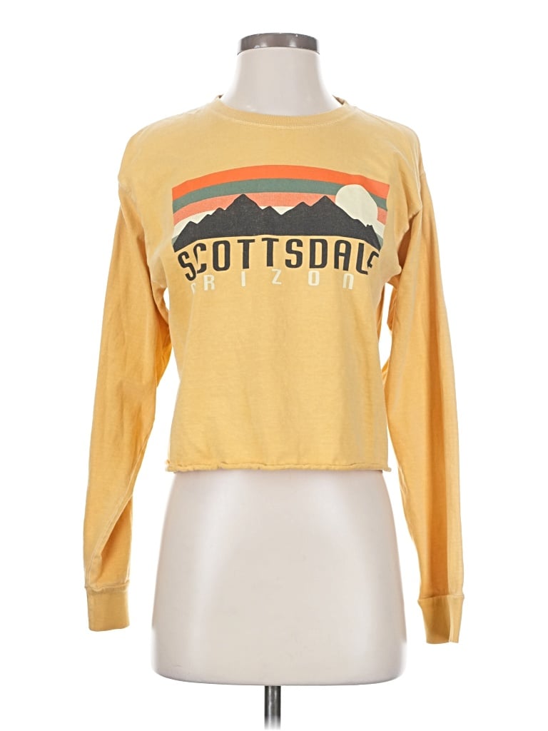 Pre-owned Blue 84 Long Sleeve T-shirt In Yellow