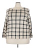 Venus Plaid Ivory Tan Pullover Sweater Size 22 - photo 1