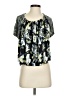 Free People Black Short Sleeve Blouse Size XS - photo 1