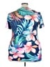 Unbranded Tropical Blue Pink Short Sleeve T-Shirt Size 4X - photo 2