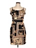 Shein Graphic Brown Cocktail Dress Size 12 - photo 1