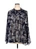 Torrid 100% Polyester Blue Long Sleeve Blouse Size 3X Plus (3) - photo 1