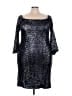Theia Stars Silver Cocktail Dress Size 22 - photo 1