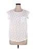 Daisy May 100% Polyester White Short Sleeve Top Size XL - photo 1