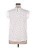 Daisy May 100% Polyester White Short Sleeve Top Size XL - photo 2